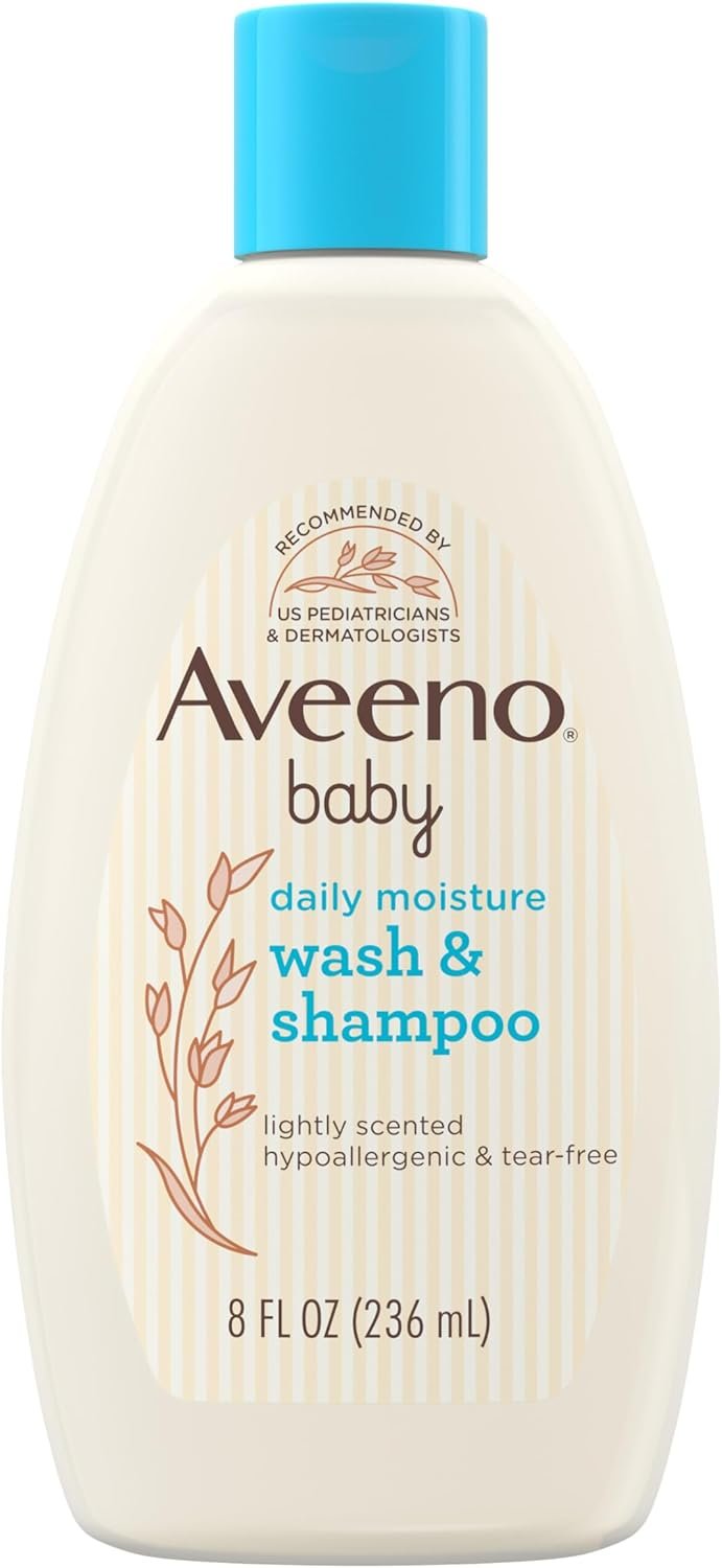 Aveeno Baby Tear-Free Body Wash and Shampoo for Sensitive Skin